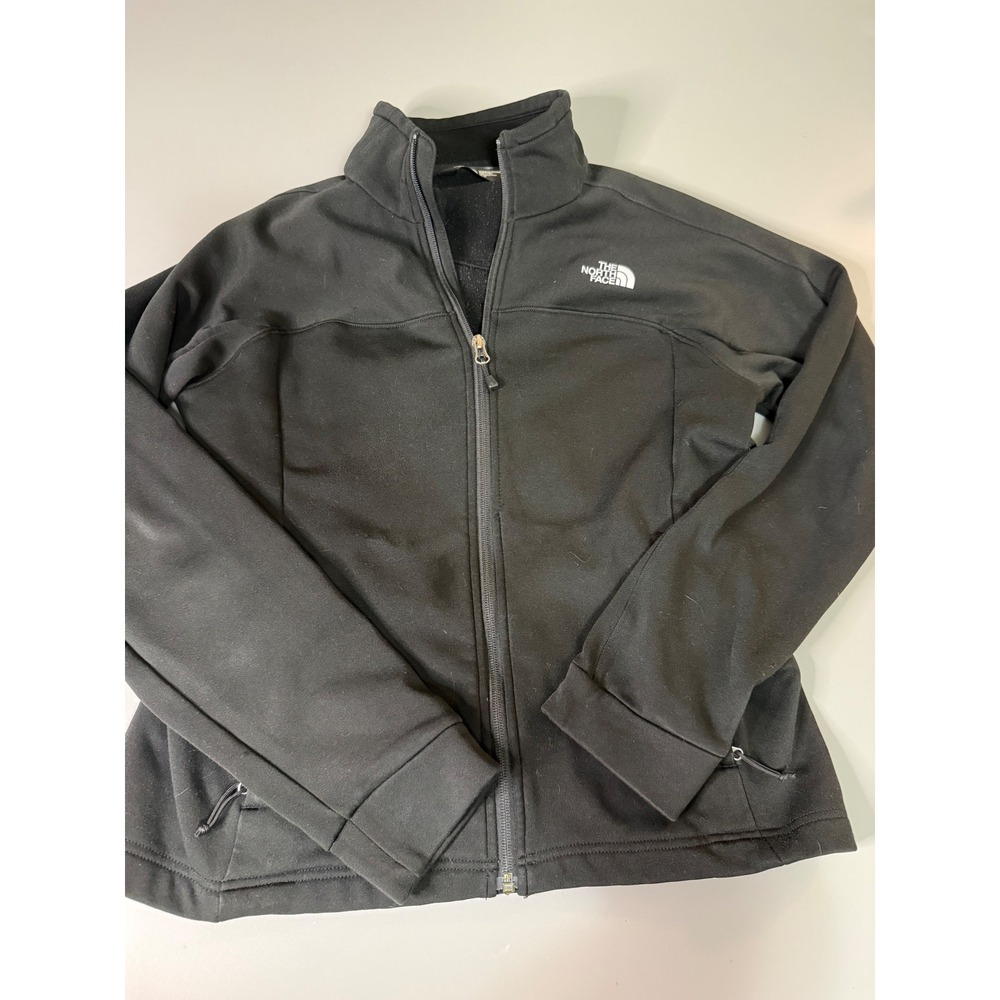The North Face Womens Black Full Zip Softshell Jacket Size Medium M Activewear